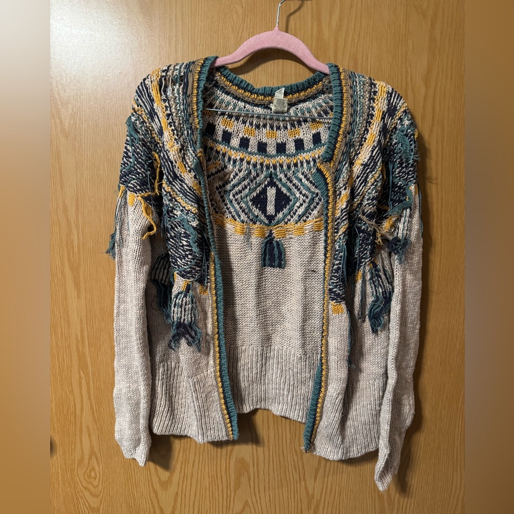 Bohemian Knit Cardigan Sweater